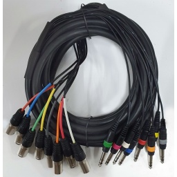 Snake Medusa / Cable / Conexion 8 Canon "M" a 8 Plug Estereo 6 Metros