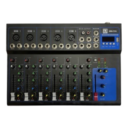 MixerConsola 5 canales + entrada de linea stereo  USB - GMA-701U GCM DJ Line