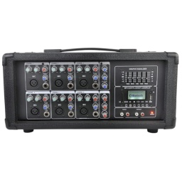 Consola potenciada 6 canales 120W 4ohms + Bluetooth + USB Mp3 + SdCard