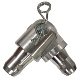 Spigot flexible 180° en aleación de aluminio 6082-T66061-T6 para Cercha Truss de aluminio SPIGOT-FLEX