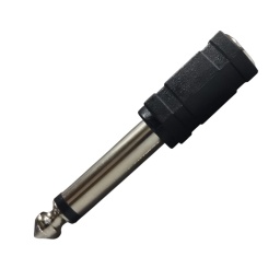 Conector adaptador de JACK 3.5 mm a PLUG 1/4" Mono