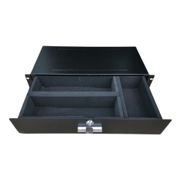 Cajon de rack 2U para microfonos y accesorios GCM Pro Line GR-MD