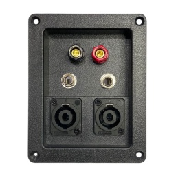 Borneras combinada 3 en 1 Para Bafles  + Plug + Terminal Con Speakon Gcm Pro