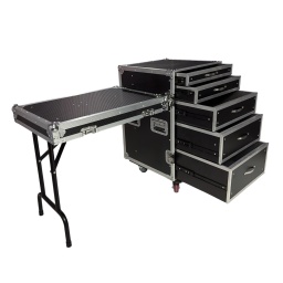 Rack con cajones integrados y mesa desmontable GCM-UT1