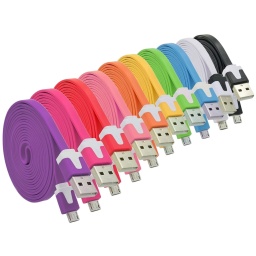 Cable de Datos USB a micro USB Vario Colores 1 Metro