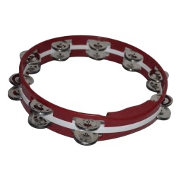 Panderetas Circulares, color rojo, Ideal para acompa�amientos r�tmicos!