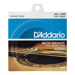 Juego de Cuerdas Encordado Daddario EZ910 Acustica Acero