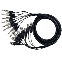 Snake Medusa / Cable / Conexion 8 Canon A 8 Plug Est�reo 3 Metros