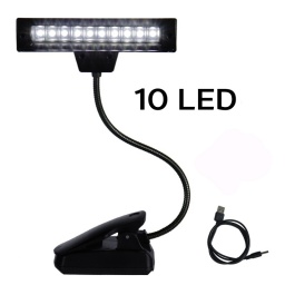 Lmpara Porttil 10 LEDS Cuello Ganzo PC Escritorio Recargable GAL-2