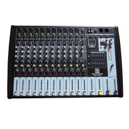 Consola/Mixer 12 canales + entrada USB - GMA-1208U GCM DJ LINE