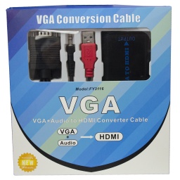 Conversor Adaptador de Video VGA a HDMI