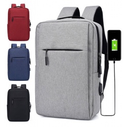 Mochilas bolso para notebook con cable cargador celular en tela resistente