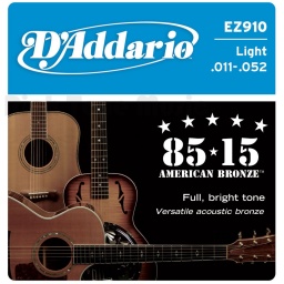 Juego de Cuerdas Encordado Daddario EZ910 Acustica Acero