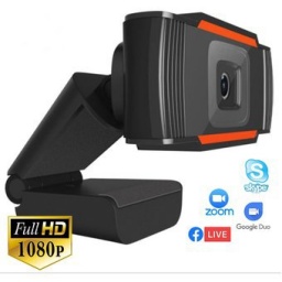 Camara Web Full Hd 1920 X 1080 Microfono Usb con micrfono Vision nocturna H01