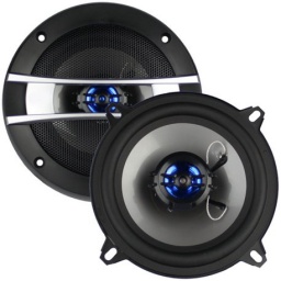 KIT 2 PARLANTES PARA AUTO 5 REDONDOS COAXIAL 2 VIAS 150W