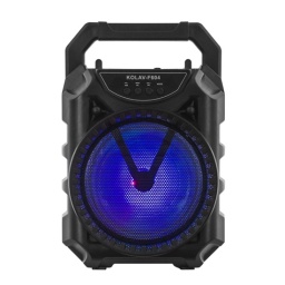 PARLANTE PORTATIL  FM USB BLUETOOTH LED + MICROFONO KOLAV-F604