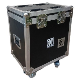 Rack Flight Case Cajon para Cables y Jirafas Mediano con Ruedas GCM Pro Line