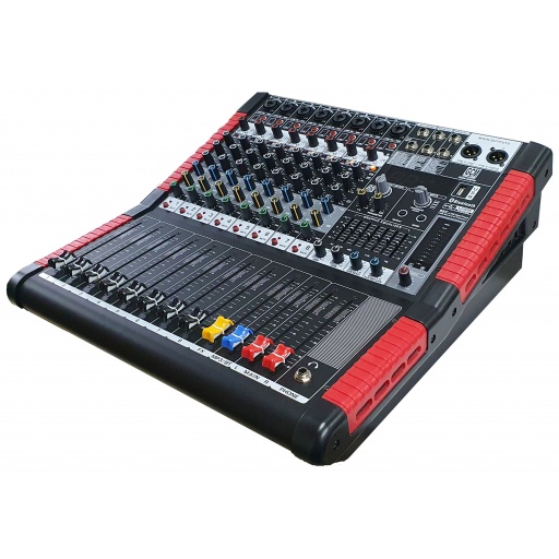 CONSOLA POTENCIADA 650W*2 ESTEREO 8CH USB BT GCM PRO GMAE8PW