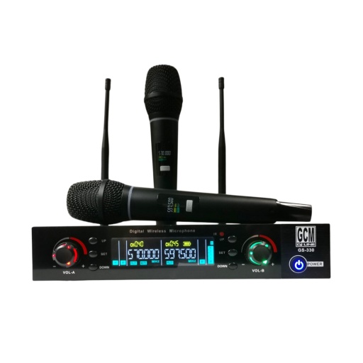 Sistema de dos Micr�fonos de Mano Inal�mbrico Digital True Diversity - GCM GS-330
