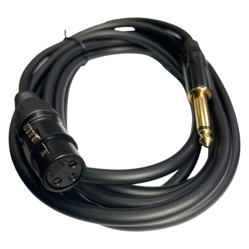 Cable adaptador XLR Hembra 3 Pines a Plug 6.35 mm TS Macho 3 m - XLRH-TS1/4-3M