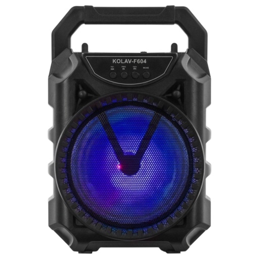 Parlante Portátil FM USB Bluettoth Led + Micrófono KOLAV-F604