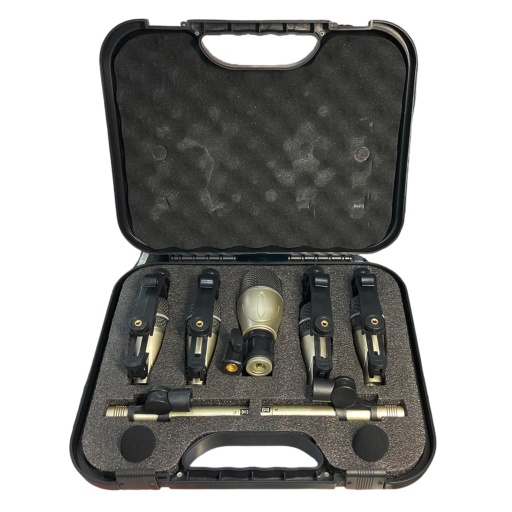 Kit de bateria 7 piezas completo con valija y clamps KIT-SMK7