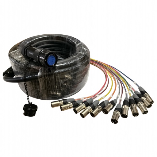 Cable Multipin de 20 metros 12CH para medusa remota GCM Pro