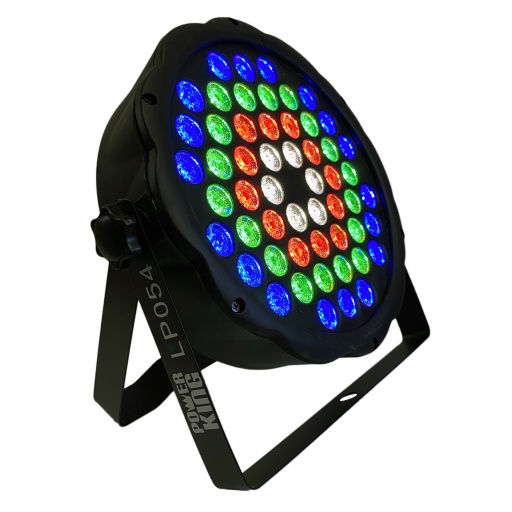 TACHO PAR LED DMX LP054 RGB 54 led x 1w reales Powerking