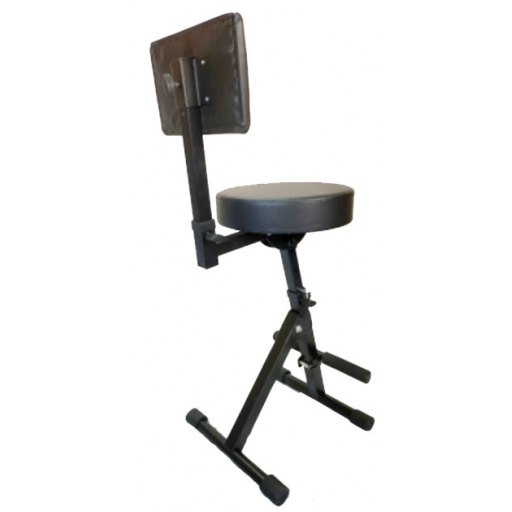 Silla asiento banqueta con respaldo para Sonidista Guitarrista GE-01