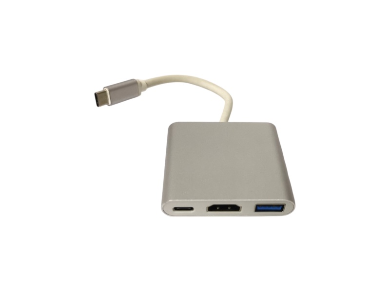 Adaptador multipuerto USB-C a USB 3.0, HDMI y USB-C