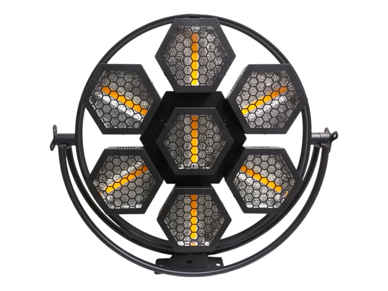 Efecto LED Blinder Retro 7 ojos RGB + Ambar GCM-RETRO X7