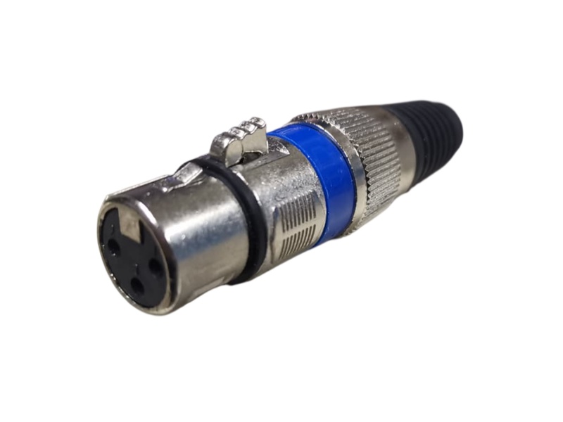 Conector Canon Hembra 100% metal GCM PRO XLR-HC